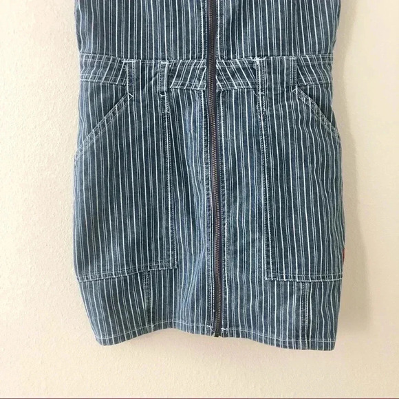 NWT Dickies Overall Pinstripe Dress - Picture 4 of 6